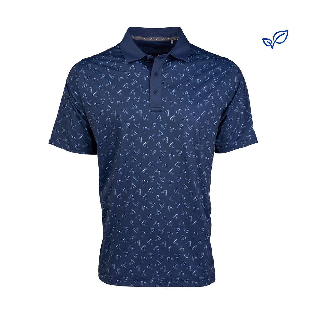 Callaway Boeing Men s Ventilated Chevron Print Polo The Boeing Store