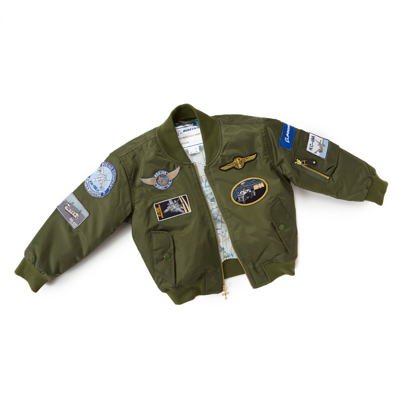 Boeing Kids Green Flight Jacket The Boeing Store