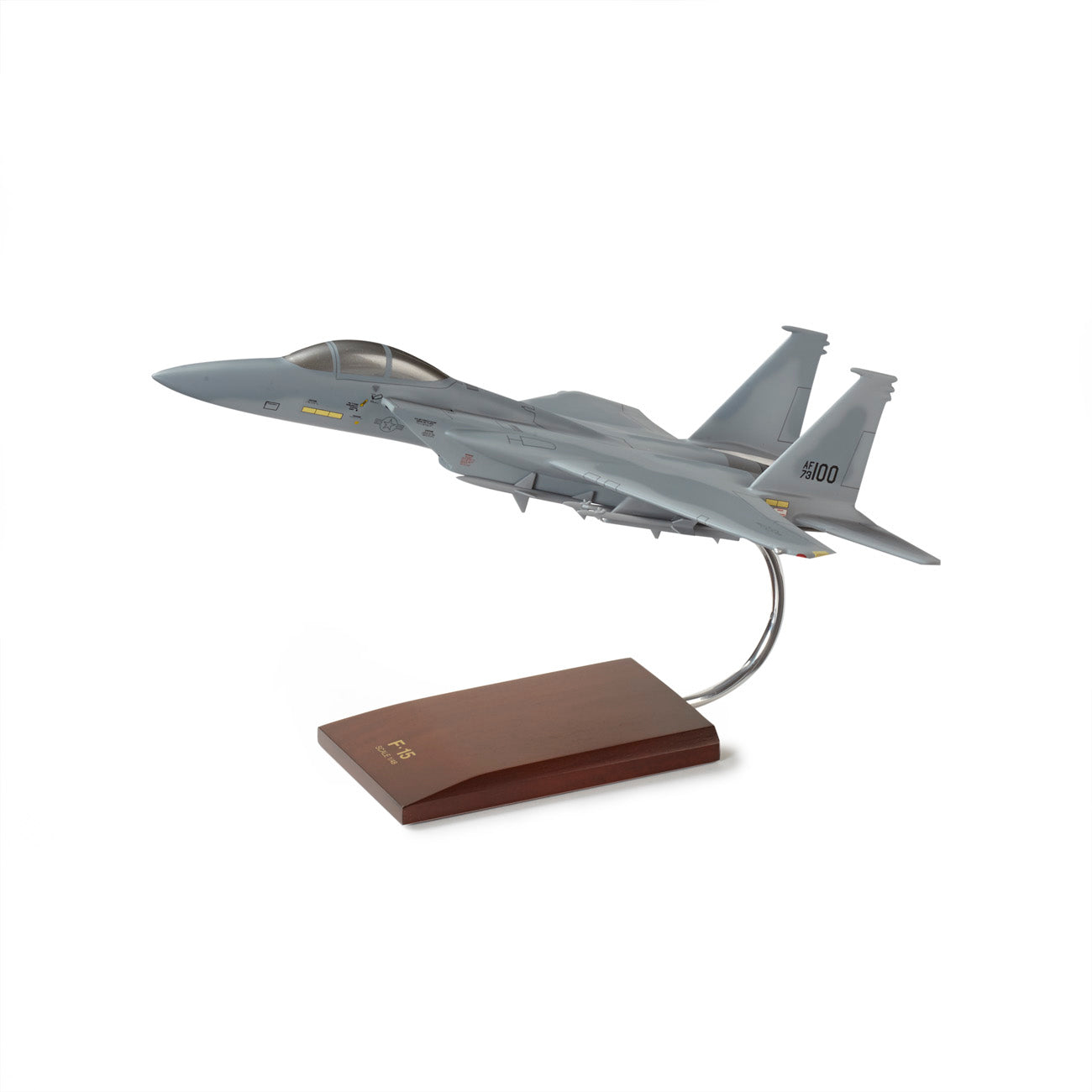 F-15A Eagle Mahogany Aircraft model from sold Toys & Models Corp + F15 Eagle mug