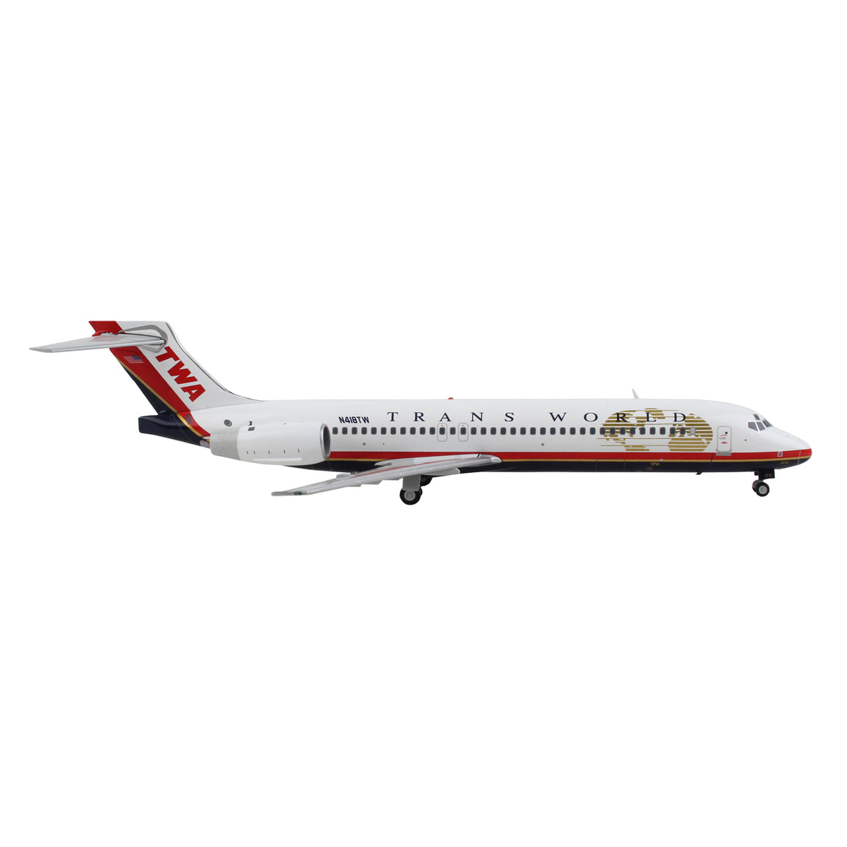 1:200 Scale Aircraft Model Toy Trans World Airlines Twa Boeing 717