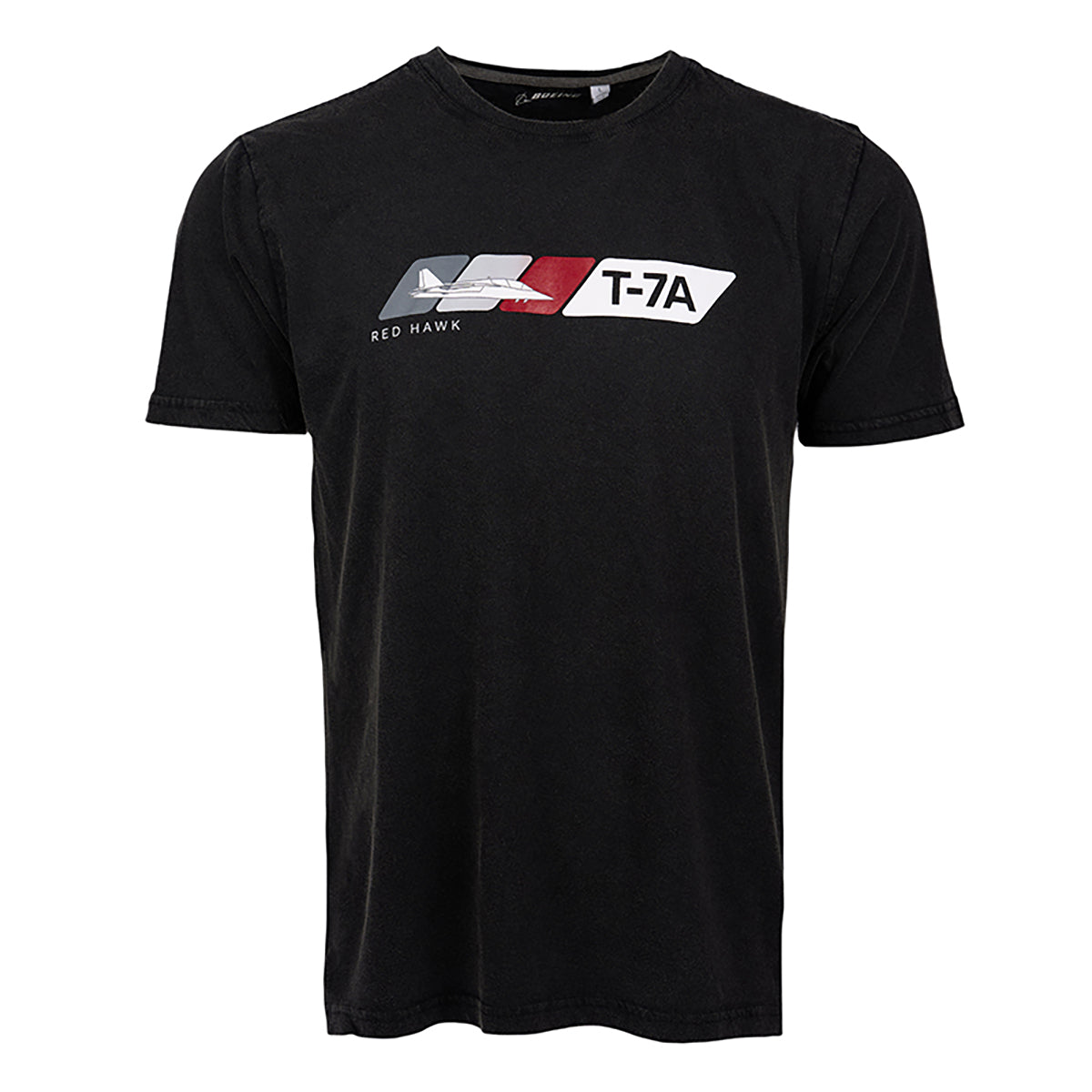 Full product image of the t-shirt with the T-7A Velocity graphic across the chest.