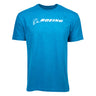 T-shirt in Sapphire color with white Boeing signature logo across the chest.