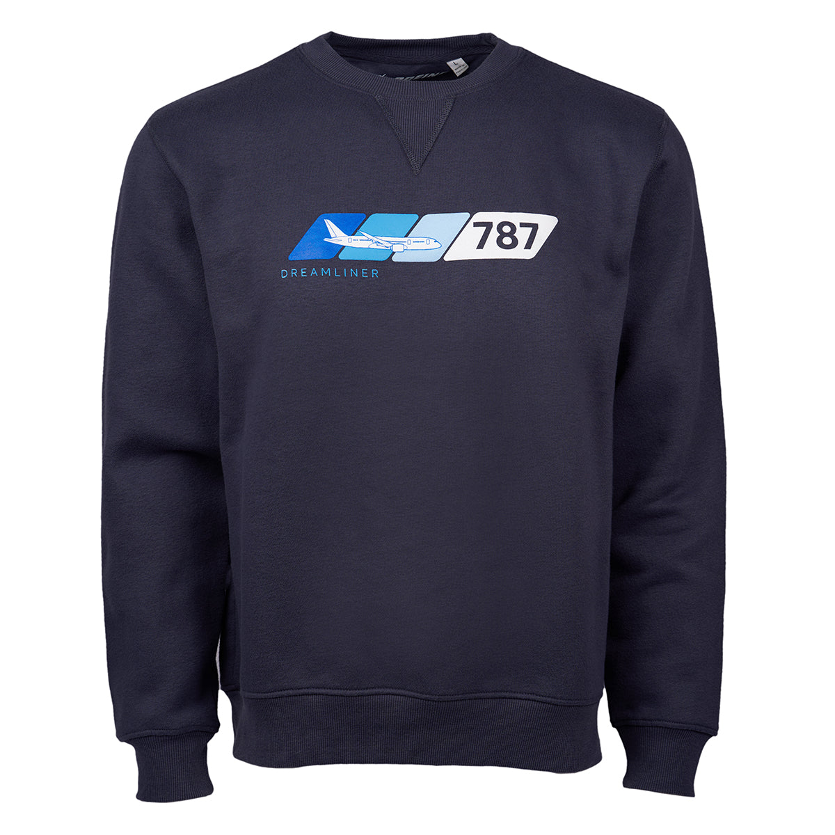 Full product image of the sweatshirt with the 787 Velocity graphic across the chest.