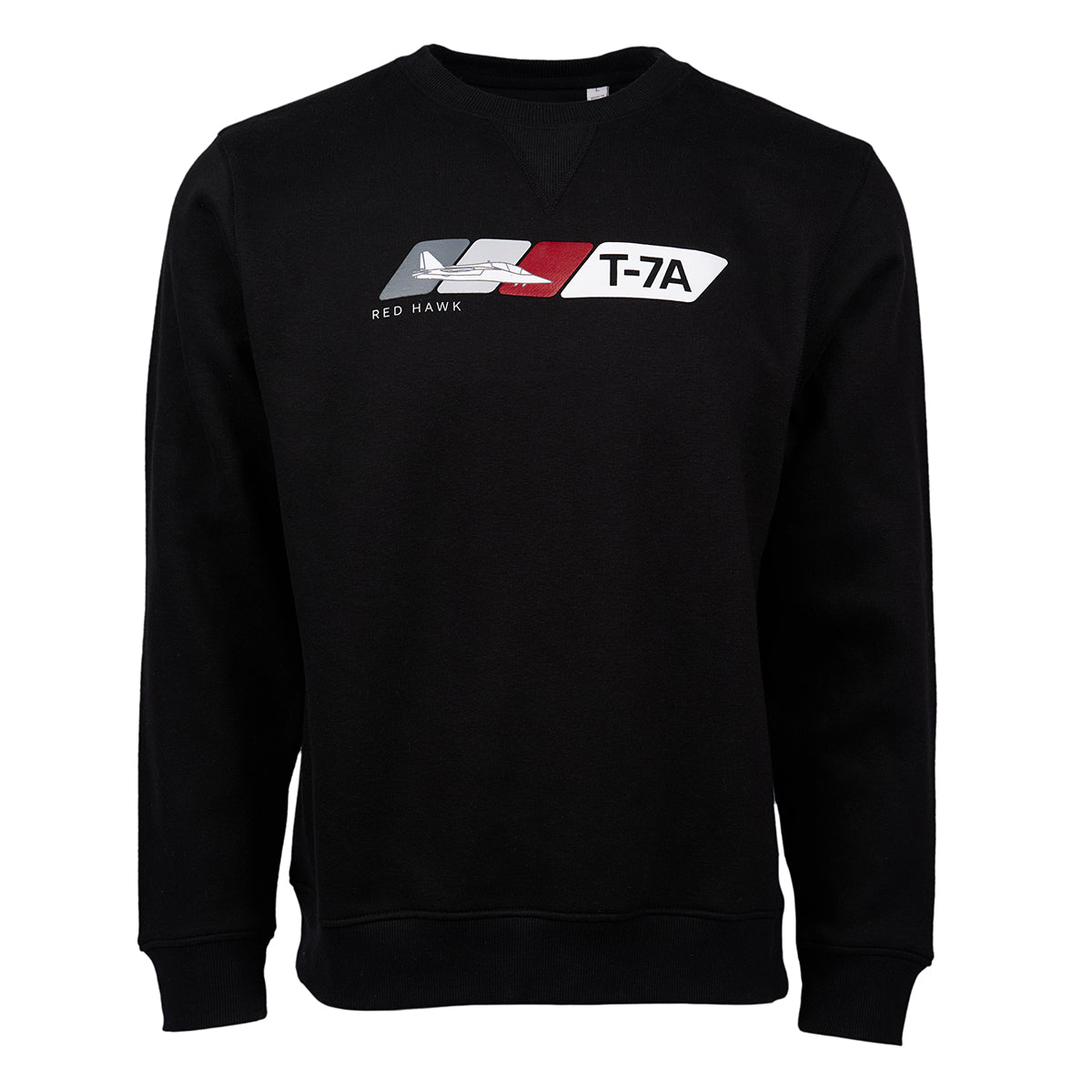 Full product image of the sweatshirt with the T-7A Velocity graphic across the chest.