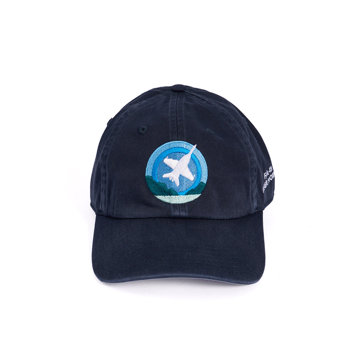 Skyward hat, featuring the iconic Boeing F/A-18 Super Hornet embroidered in a roundel design on the front.