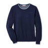 Womens Peter Millar crewneck sweatshirt in navy.  Boeing logo on left chest