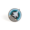 Skyward lapel pin, featuring the iconic Boeing F-15EX Eagle in an enamel roundel design.
