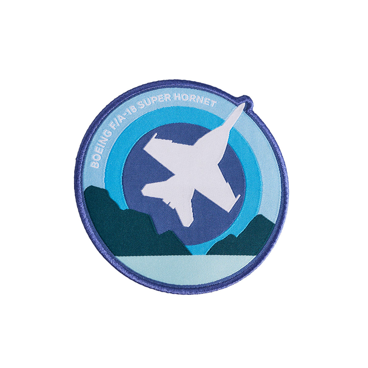 Skyward patch, featuring the iconic Boeing F/A-18 Super Hornet embroidered in a roundel design.