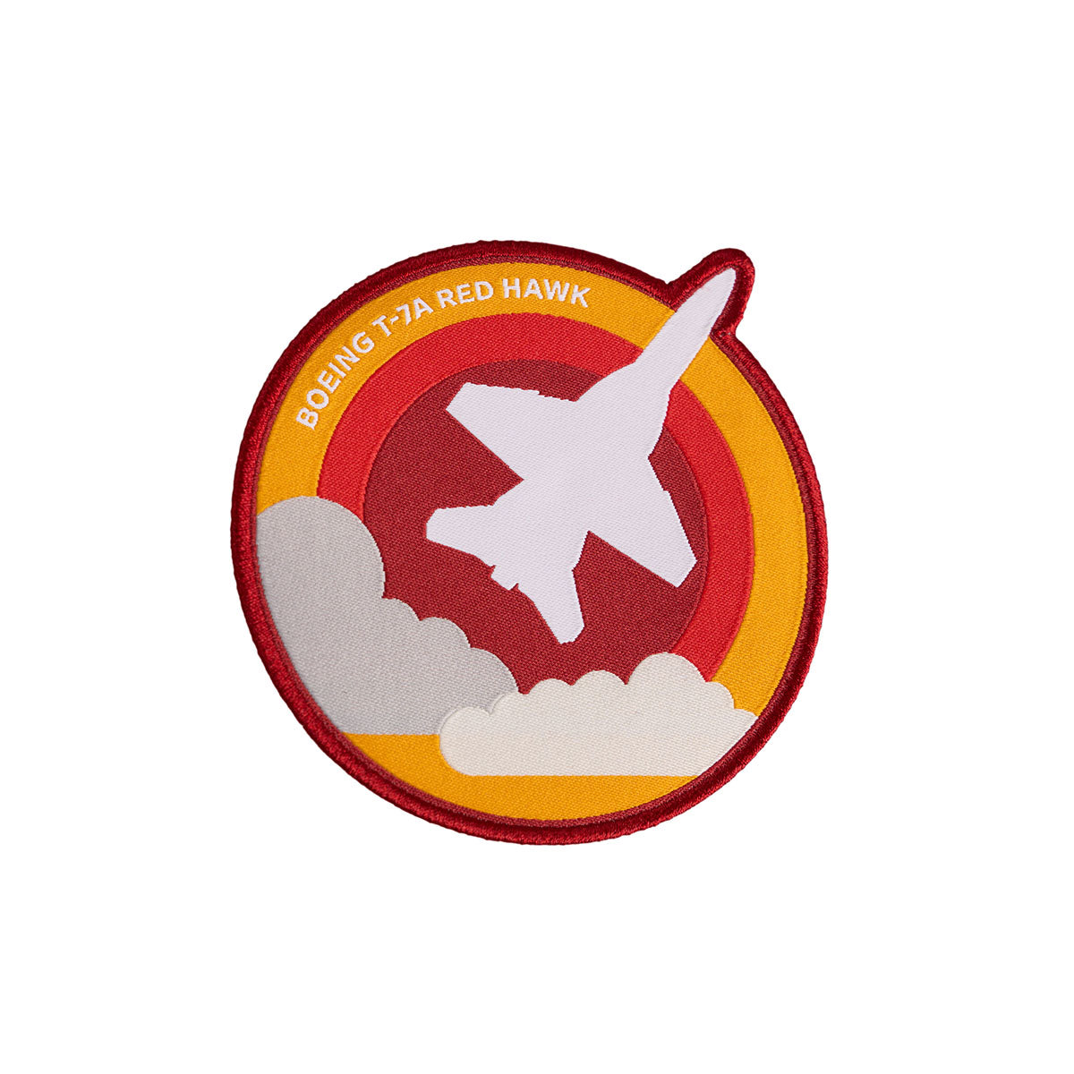 Skyward patch, featuring the iconic Boeing T-7A Red Hawk embroidered in a roundel design.