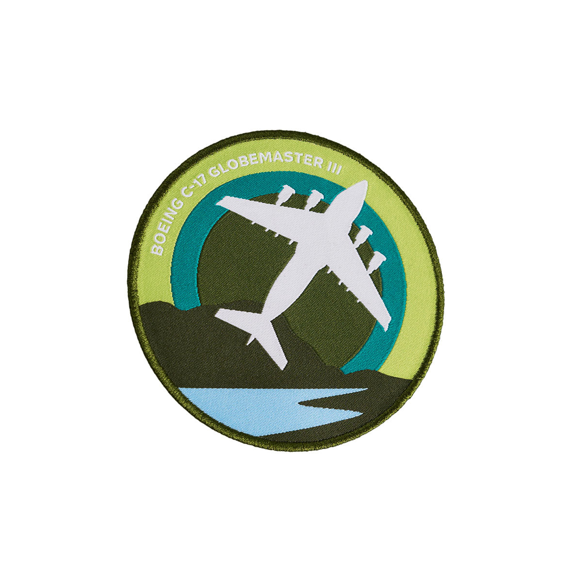 Skyward patch, featuring the iconic Boeing C-17 Globemaster embroidered in a roundel design.