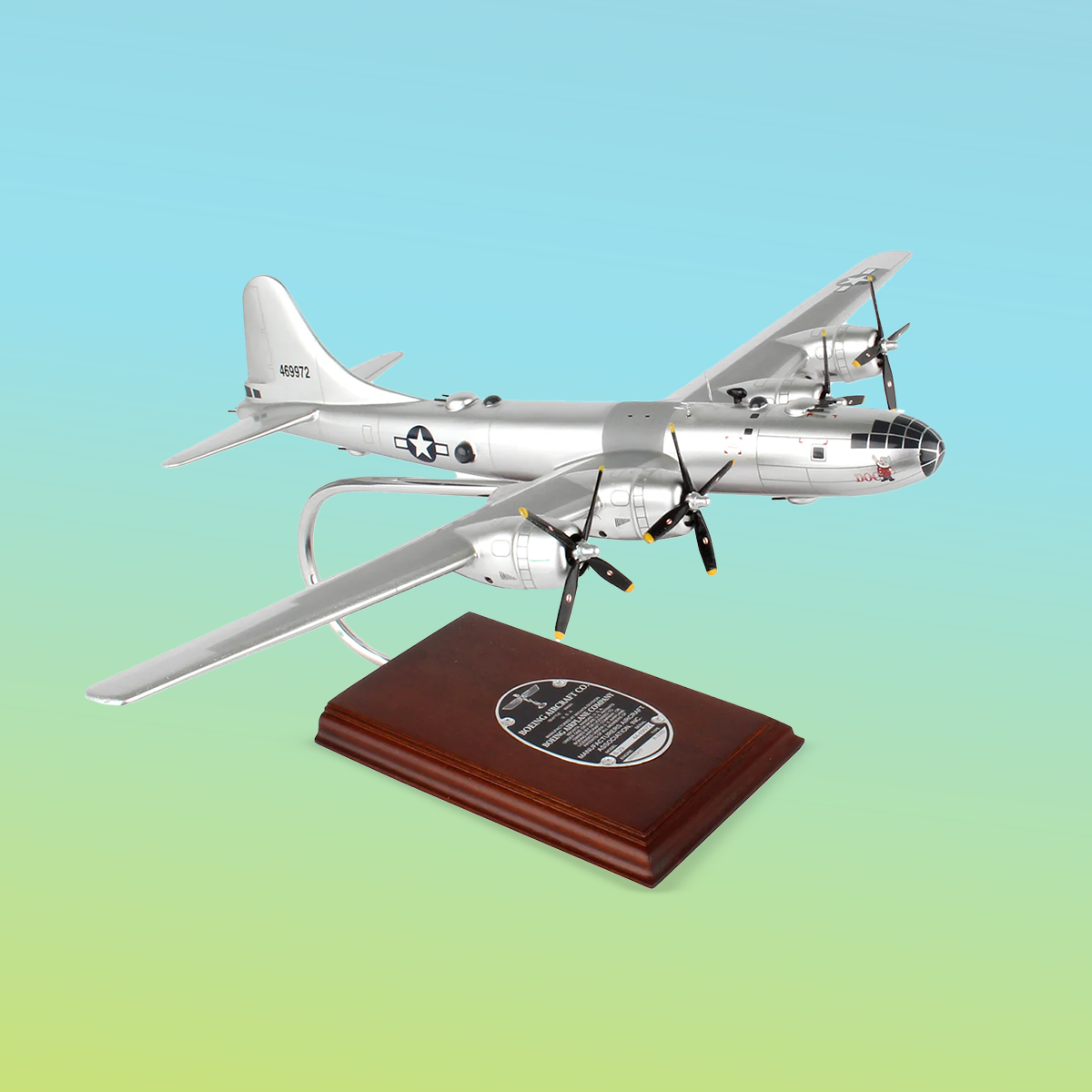 Small Models Mosaic tile featuring the B-52 heritage model with gradient background