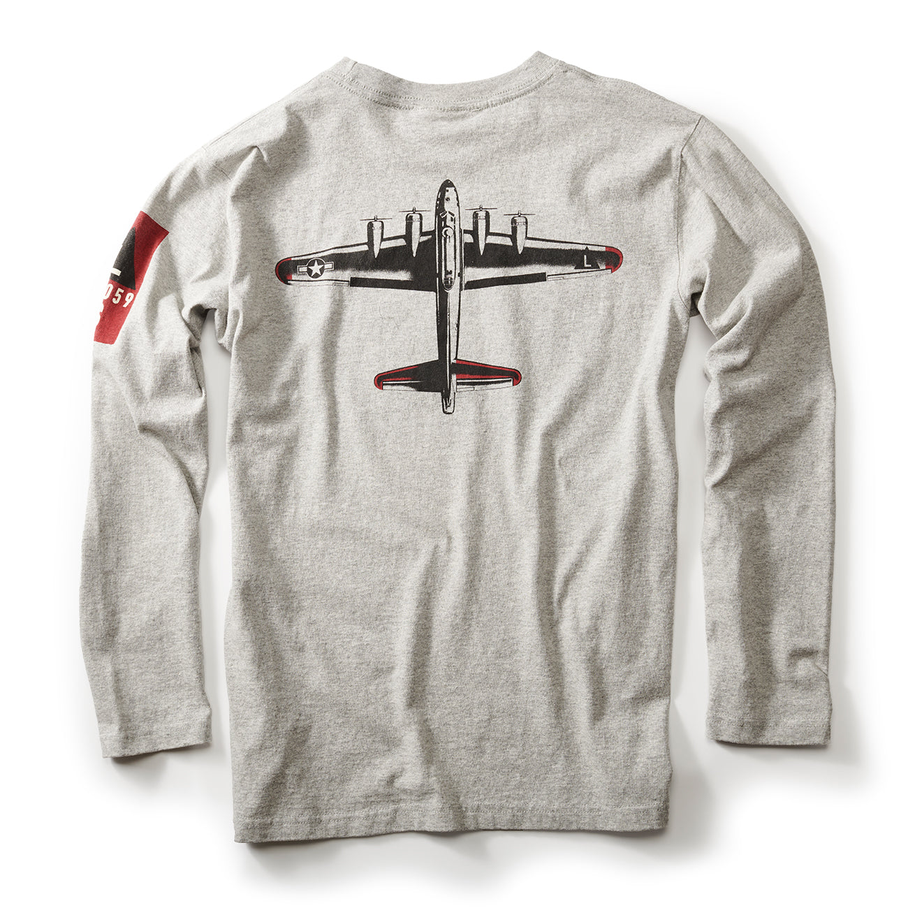 Red Canoe Boeing Totem Logo B-17 Long-Sleeve T-Shirt (3011398205562)