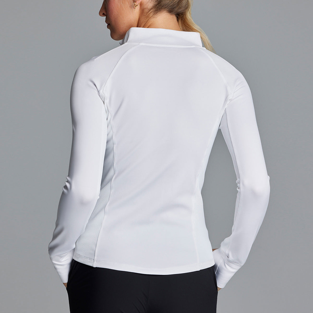 Full image of the back of the product on a women model