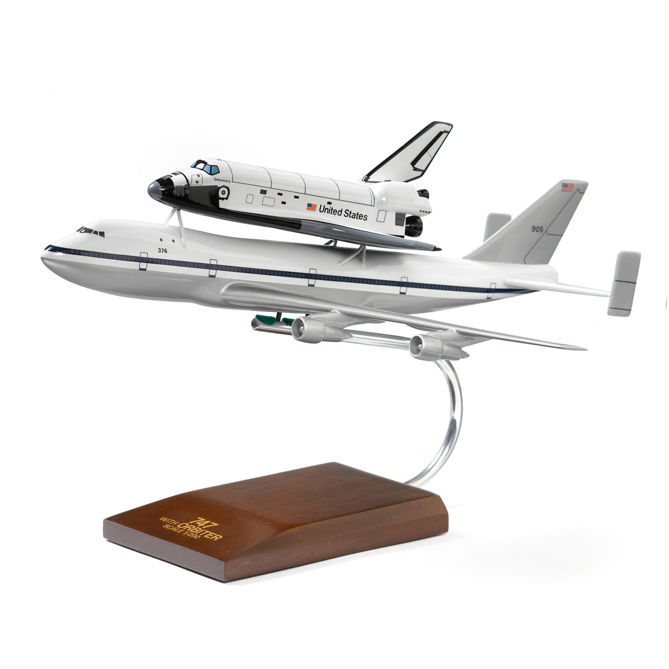 Boeing 747 Space Shuttle Wood 1:200 Model (10457754124)