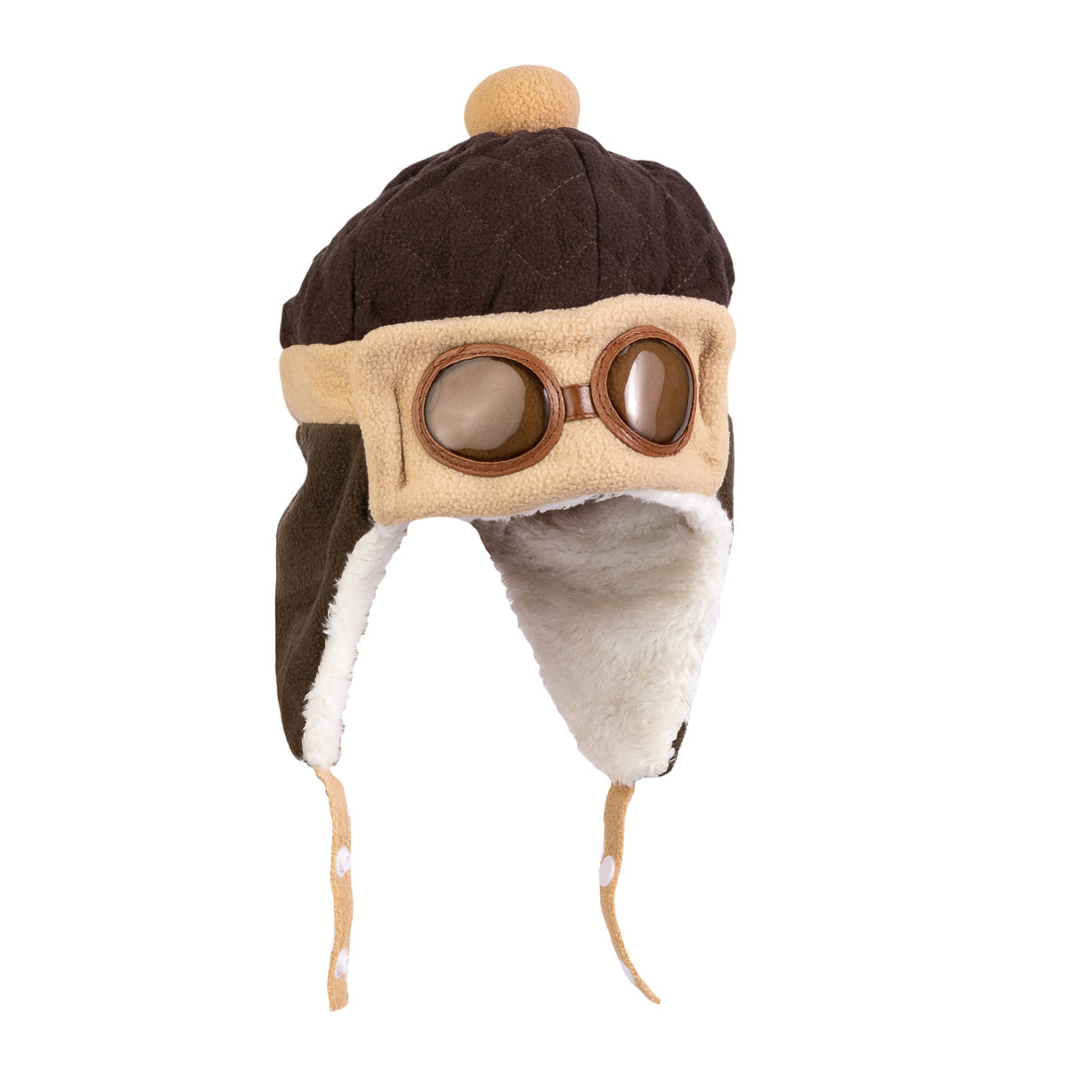 Beanie Baby Pilot Earflap Cap Brown