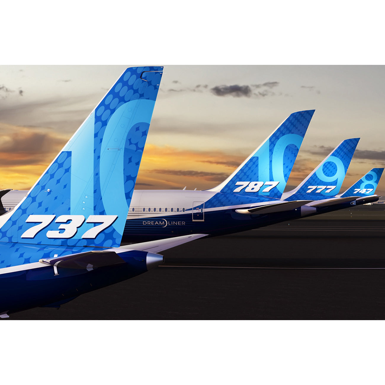 Boeing Unified 787-9 Dreamliner 1:200 Model (2910567727226)