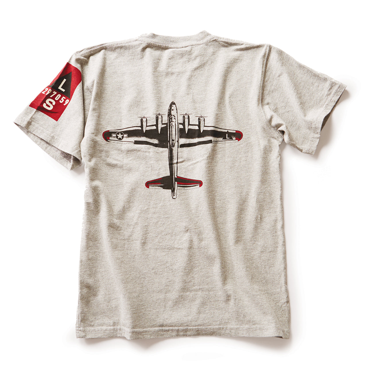 Red Canoe Boeing Totem Logo B-17 T-Shirt (2285035356282)